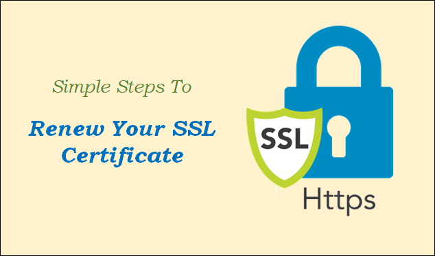 Steps To Renew SSL Certificate