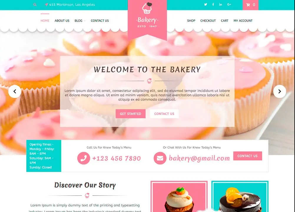 Bakery WordPress theme