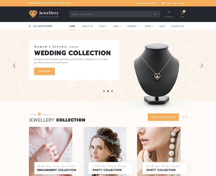 Free Jewellery WordPress Theme
