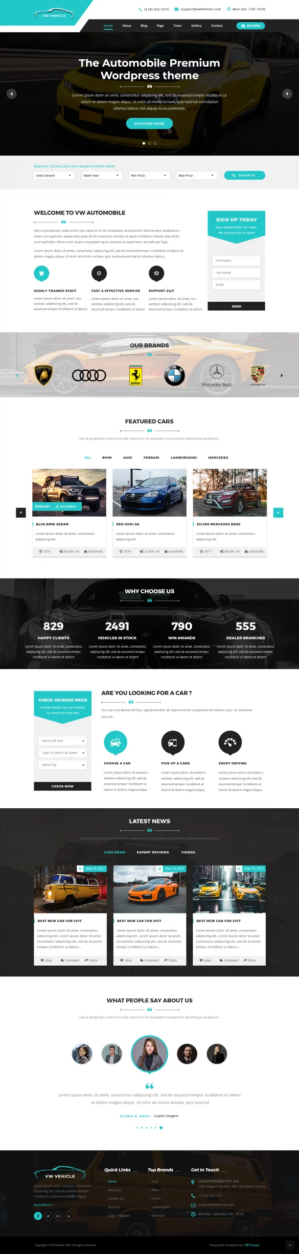 Vehicle WordPress Theme