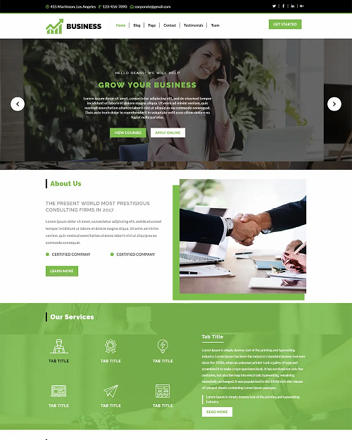free WordPress Themes for Business