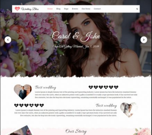 WordPress wedding theme