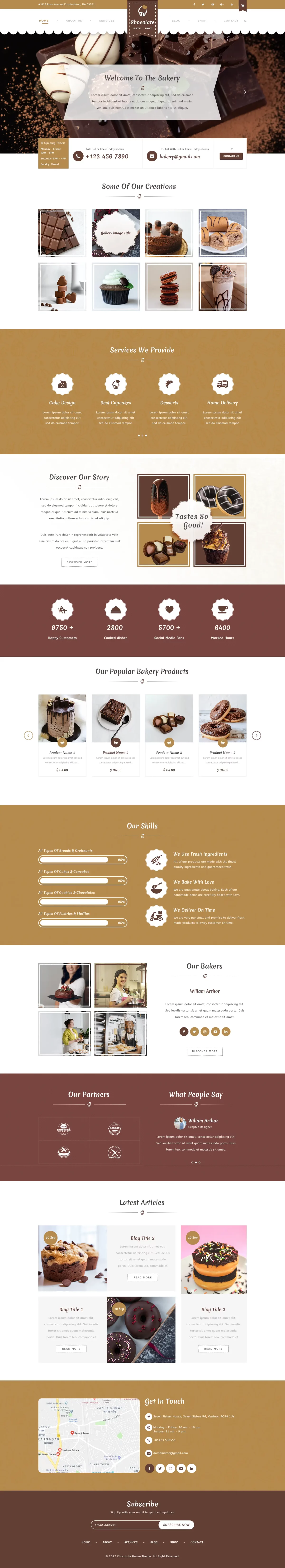 Chocolate House WordPress Theme