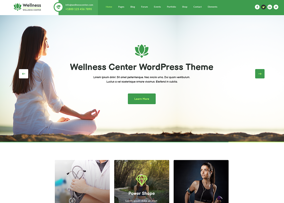 Wellness WordPress Theme
