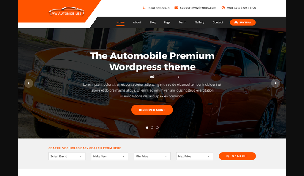 Automobile WordPress Theme
