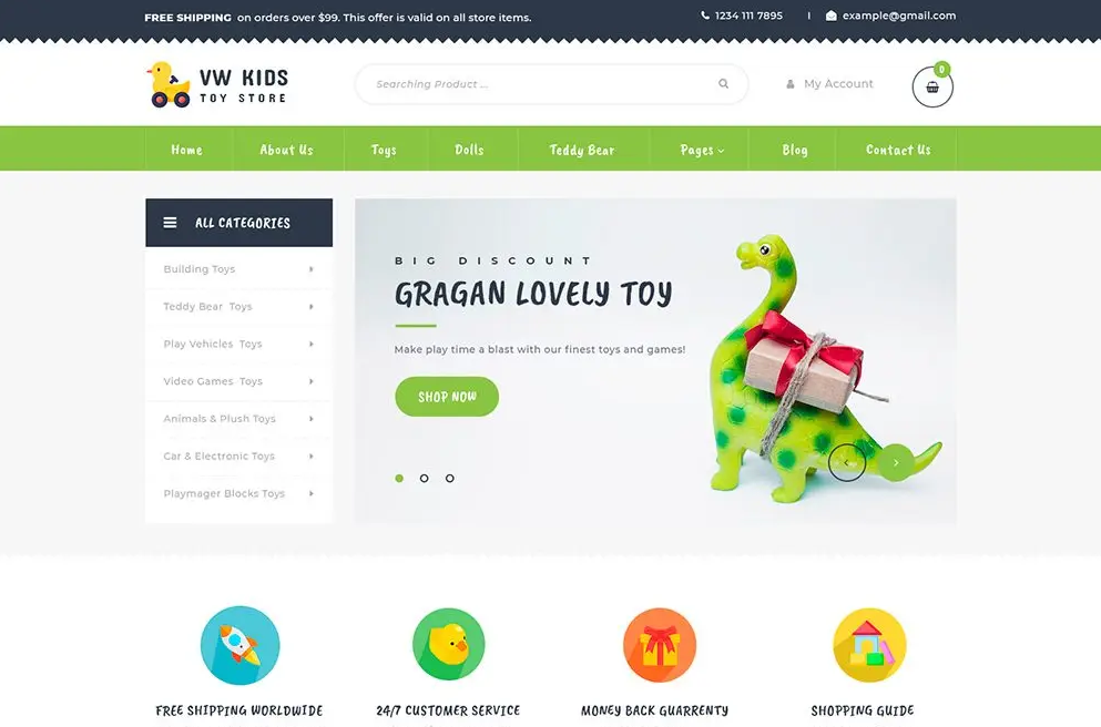 Toy Store WordPress Theme