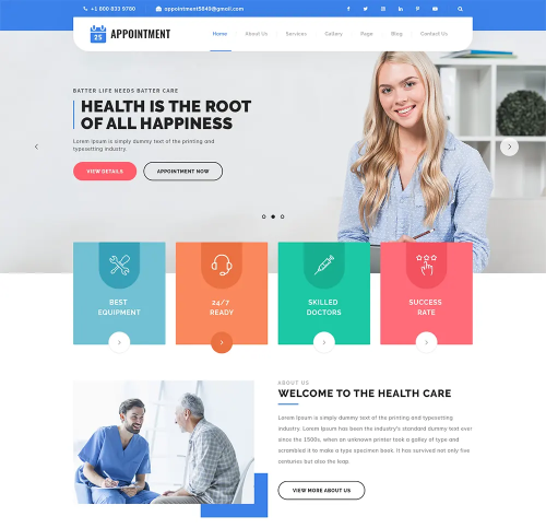 Appointment Booking WordPress Theme 