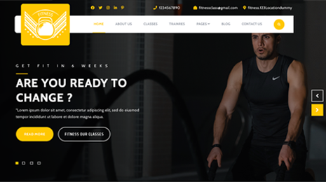 Fitness Crossfit WordPress Theme
