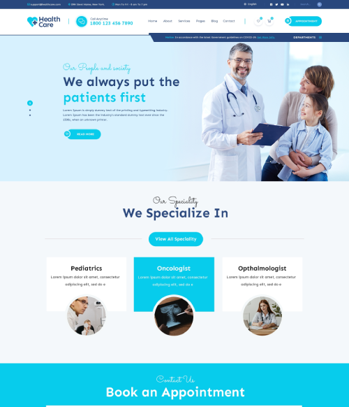 Healthcare WordPress Theme 