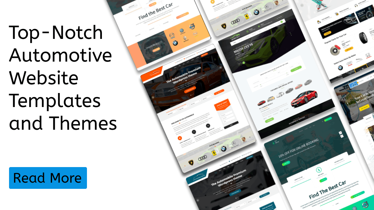Top-Notch Automotive Website Templates and Themes