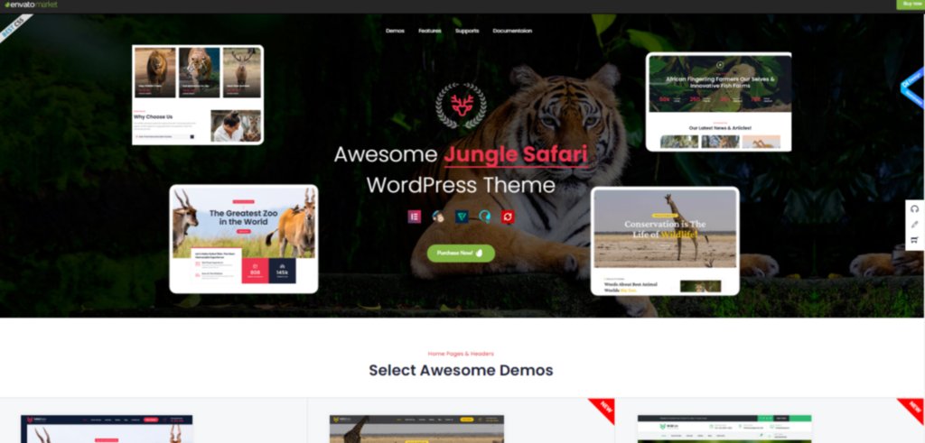 WildDale - Jungle Safari WordPress Theme
