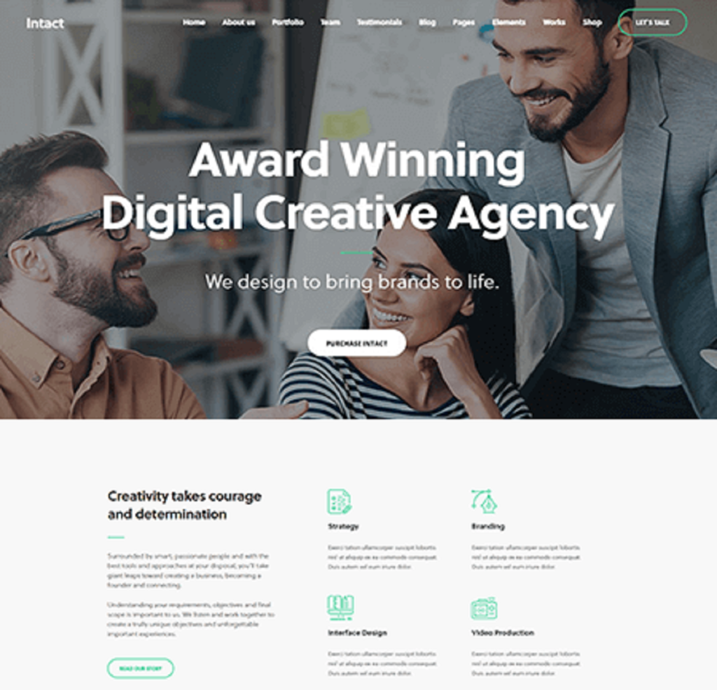 Digital Creative agency WordPress theme