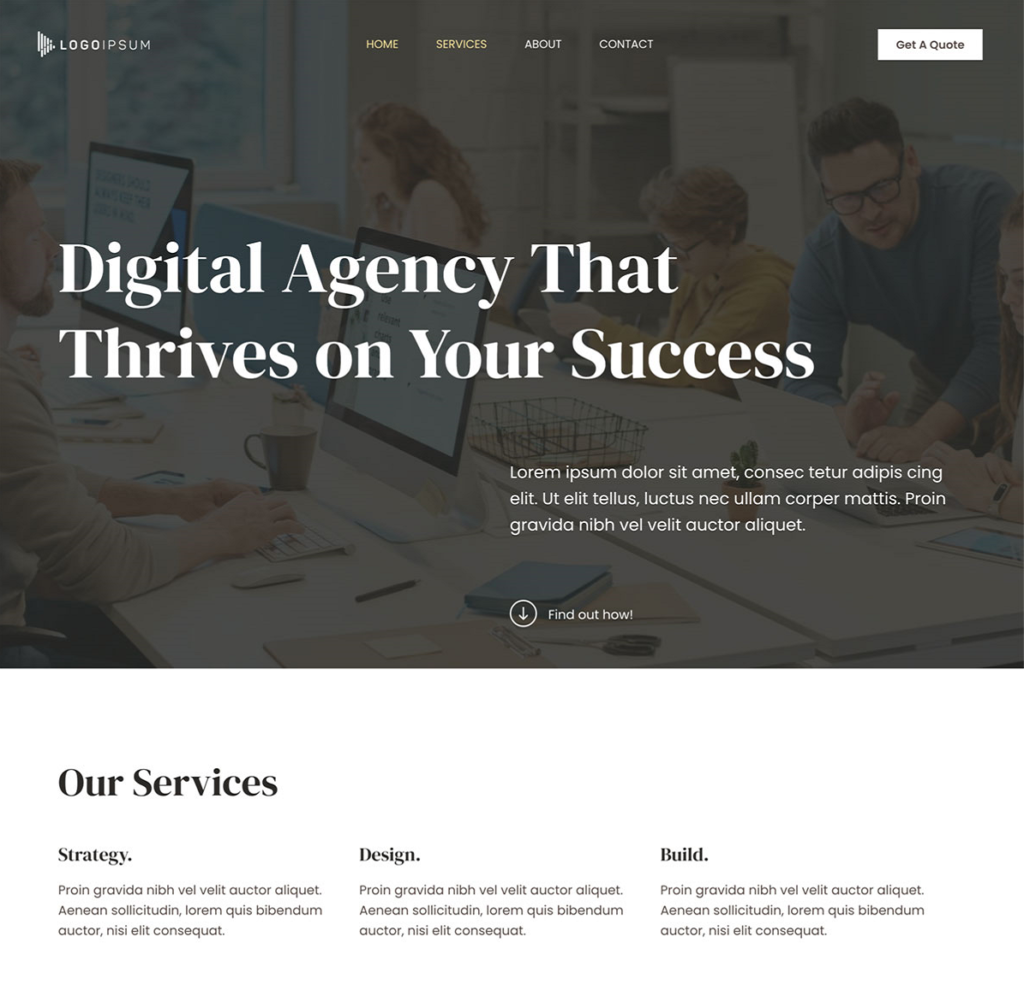 digital agency WordPress theme