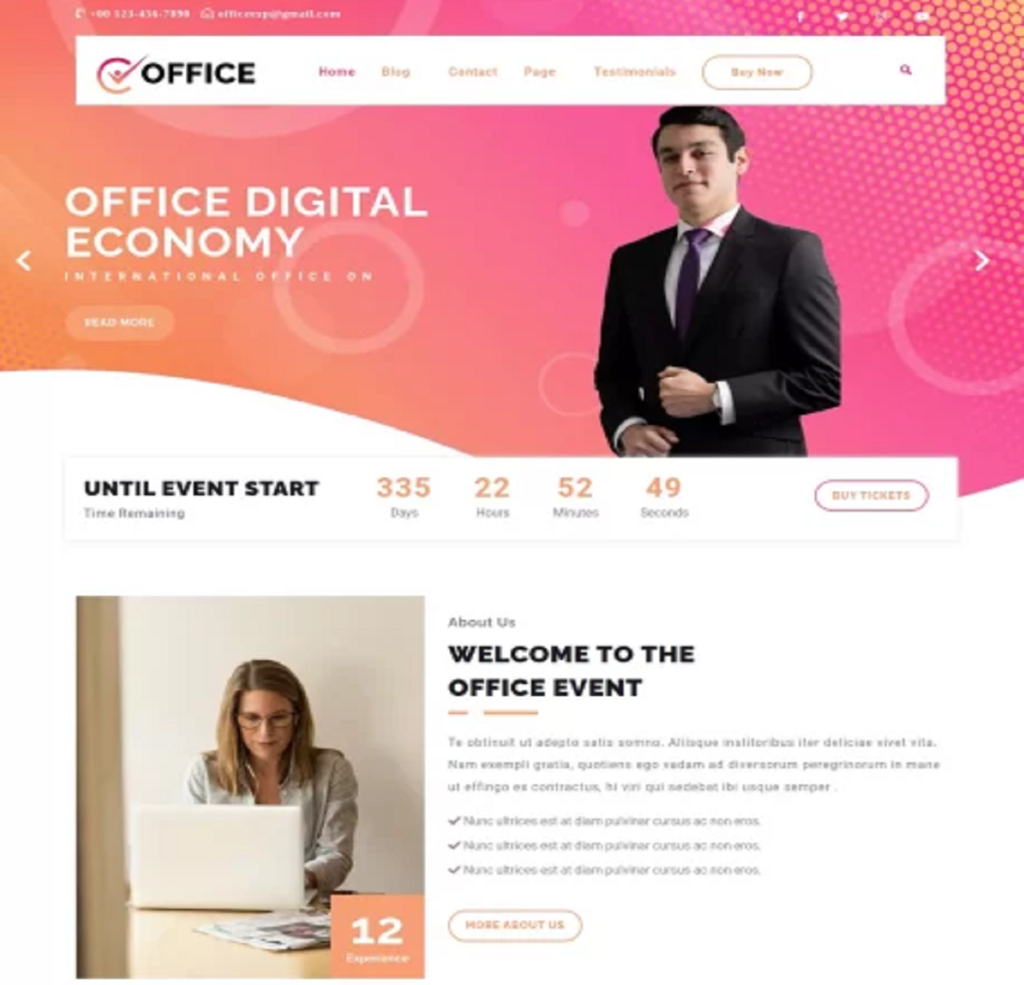 office WordPress theme