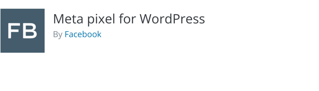 meta pixel WordPress plugin