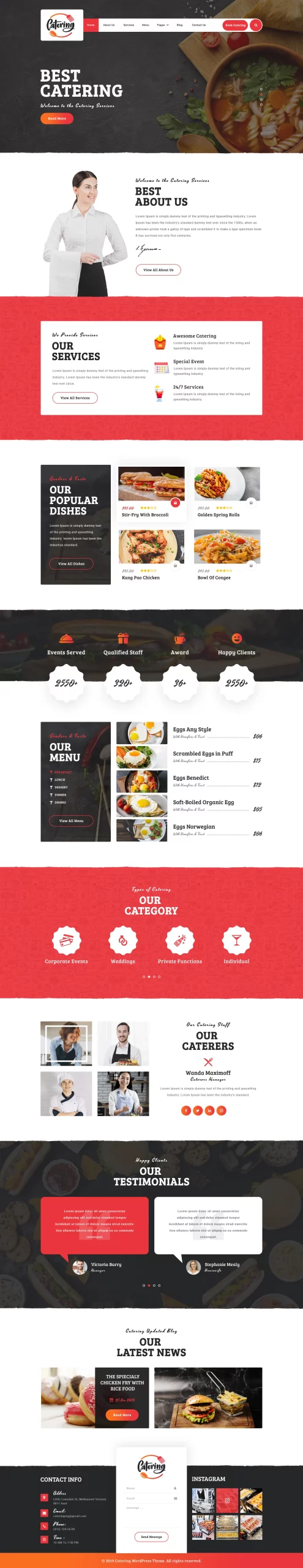 Catering Services WordPress Theme