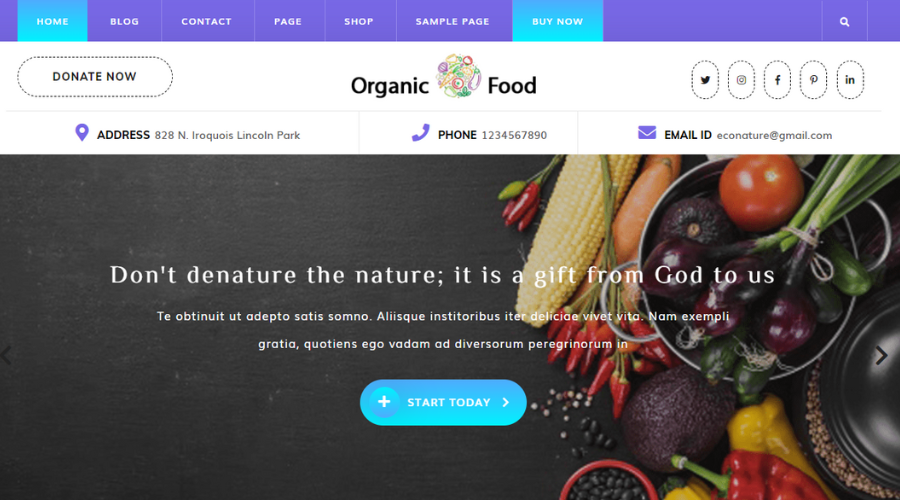 Organic-Food-WordPress-Theme