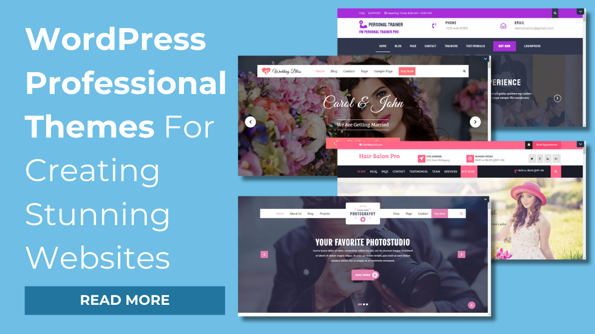 WordPress Professional Themes For Creating Stunning Websites