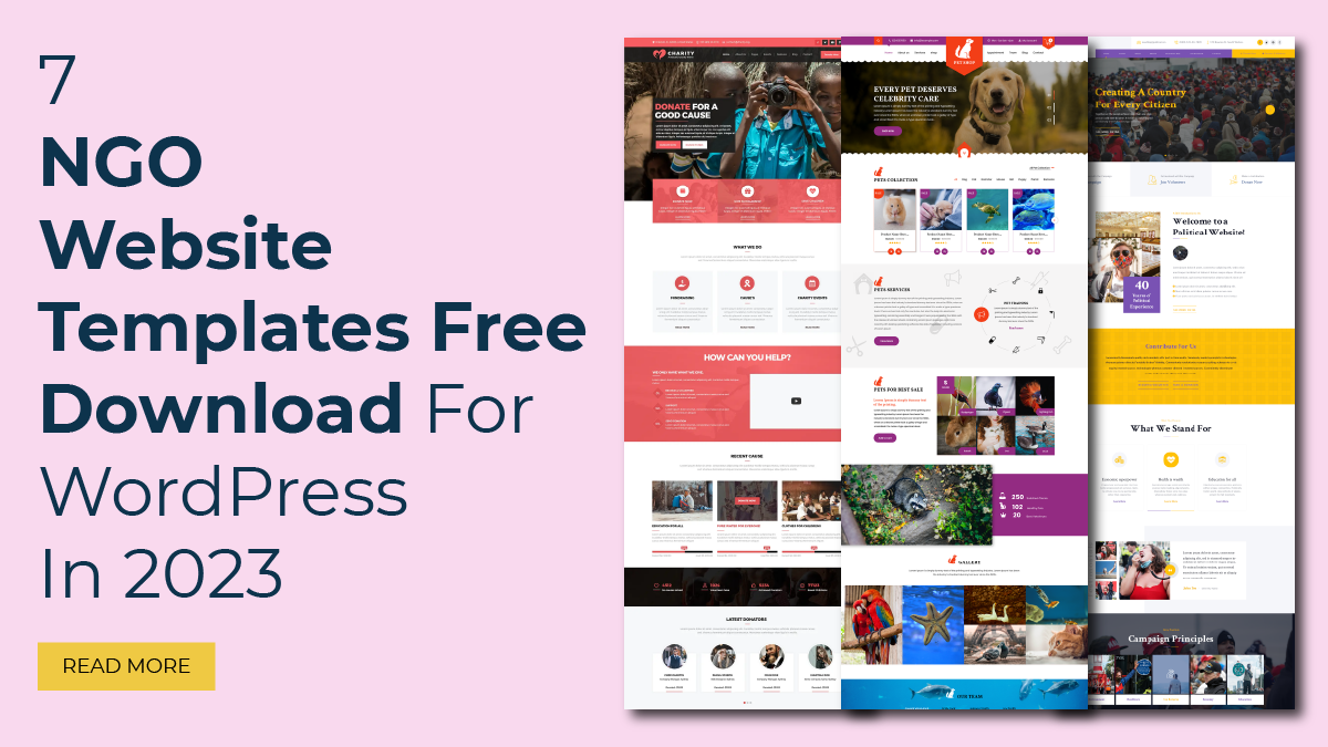 7 NGO Website Templates Free Download For WordPress In 2024