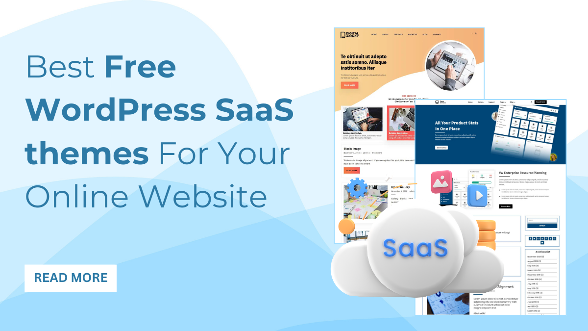 Best Free WordPress SaaS themes For Your Online Website