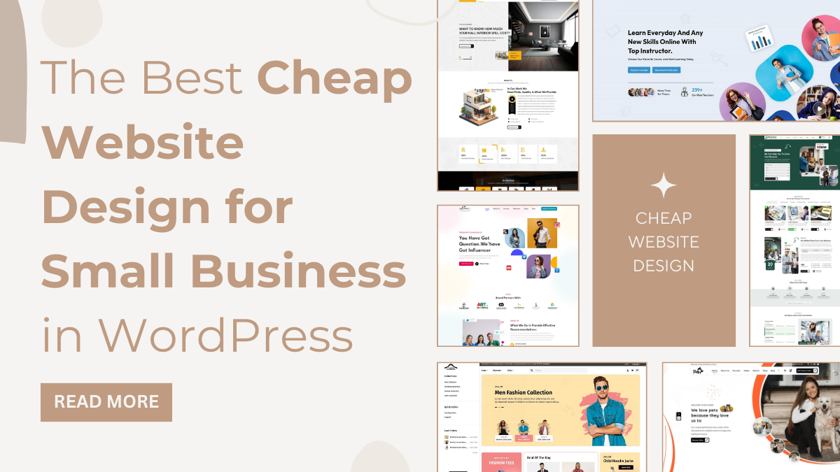 The Best Cheap Website Design for Small Business in WordPress