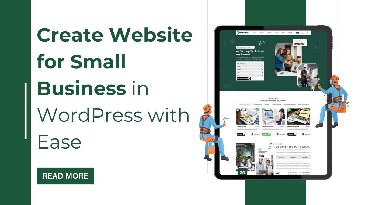 Create Website for Small Business in WordPress with Ease 